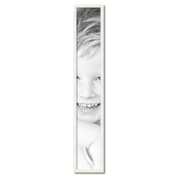 ArtToFrames 8" x 51" White Picture Frame, 8x51 inch White Wood Poster Frame (WOM-5138)