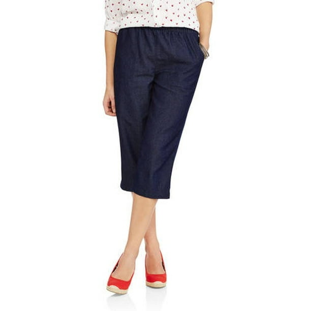 white pull on capris