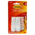 thumbnail image 1 of 3M Multi Purpose Hook 17001ES Command; Utility Hook; Medium Size; White; With Two Hook/Four Strip, 1 of 3