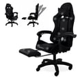 thumbnail image 1 of Silla Gamer Ergonomica Geekleaks Reclinable Altura Ajustable Soporte Lumbar Reposa Pies Negro GNGC01, 1 of 8
