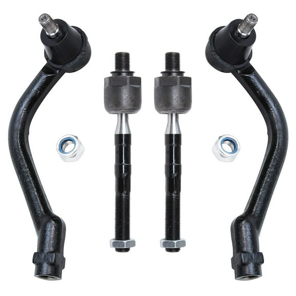 Detroit Axle - Front Tie Rods for Hyundai 2006-2008 Sonata, 2006-2007 Azera, Inner and Outer Tie Rod Ends Replacement