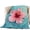 Blue, variant on Hibiscus Quilted Comforters Cooling Blanket Oversized King Size, Water Ripples Tropical Coastal Summer Cold Comfort for Hot Sleepers Lightweight Air Conditioning Quilt Blanket for Bed