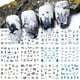 thumbnail image 2 of Pegatinas de invierno para uñas, 12 piezas, paisaje de cabina, ciervo, oso, pájaro, árbol, animales, deslizadores de agua, calcomanías blancas nevadas, decoraciones para uñas, SABN, 2 of 4