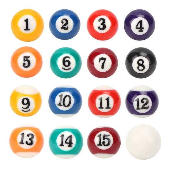 Mini Resin Billiards, Billiard Ball, Mini 2.5CM Resin Billiard Ball, Kids Toys Billiard Supplies For Game Rooms Recreation Games
