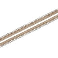 thumbnail image 2 of 1 Centimeter Diamond Rhinestone Metallic Cord Braided Trim By The Yard For Sewing, Crafts, Decor, & Upholstery Projects (Gold / 10 Yards), 2 of 3