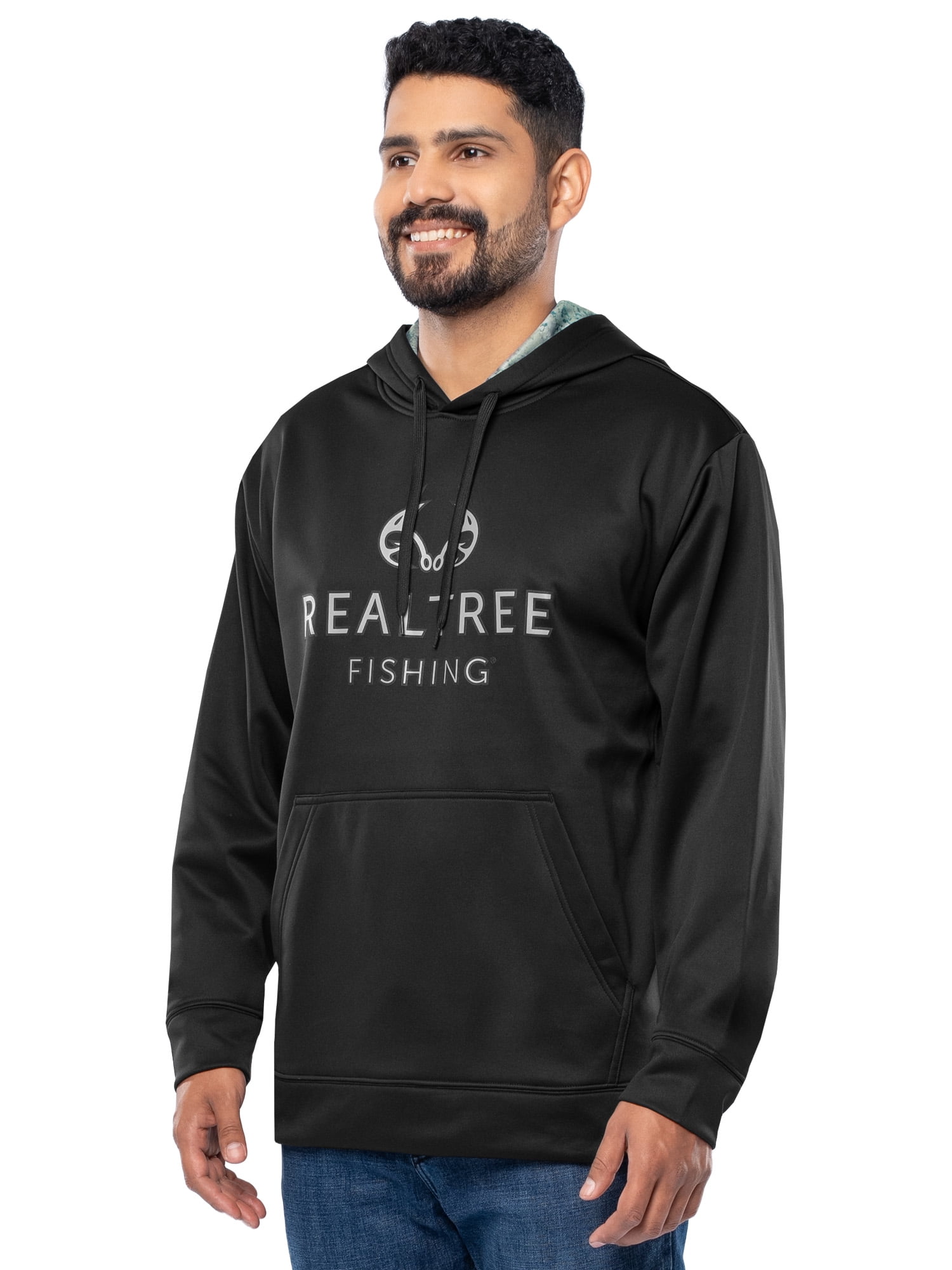 Realtree Fishing Men's Logo Performance Hoodie, Size S-4XL