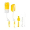 5 Pcs/Set Baby Bottle Brushes Set Sponge Plastic Glass Milk Water Cup Cleaner Nipple Pacifier Milk Feeder Cleaning Brushes Sets