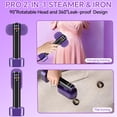 thumbnail image 3 of ReHaffe 1300W Garment Steamer 2-in-1,15s Fast Heat Up,6 Modes LED,190ML Leak-Proof Tank,Portable Travel Steamer for Clothes with Upright Base,Steam Iron 120V for Home,Laundry,Travel Use, 3 of 8