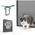 thumbnail image 1 of Blue Dream Puerta para Gatos para Mosquitera Fácil de Instalar Cat Freedom Puerta con Mosquitera con Cerradura para Gatos/Perros pequeños/Medianos, 1 of 5