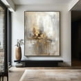 thumbnail image 2 of Large Beige Gold Brown Abstract Handmade Painting For Living Room Wabi Sabi Wall Art Beige Grey Texture Wall Art Large Scandinavian Art, 2 of 7