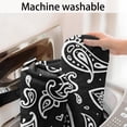 thumbnail image 5 of Black Paisley Pattern Bathroom Rugs Mat,Non Slip Microfiber Bathroom Rug,Rubber Backing,Soft Bathroom Mats for Bathroom Floor,Tub and Shower,17x27in(43x68cm), 5 of 5