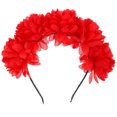 thumbnail image 1 of 1 diadema de flores para novia, hermosa diadema de flores para boda, accesorio para el cabello (rojo), 1 of 6