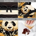 thumbnail image 4 of Panda Double Layered Insulated Lunch Bag with Two Compartments for Hand Carrying - Large Capacity Refrigerated Meal Bag, 4 of 6