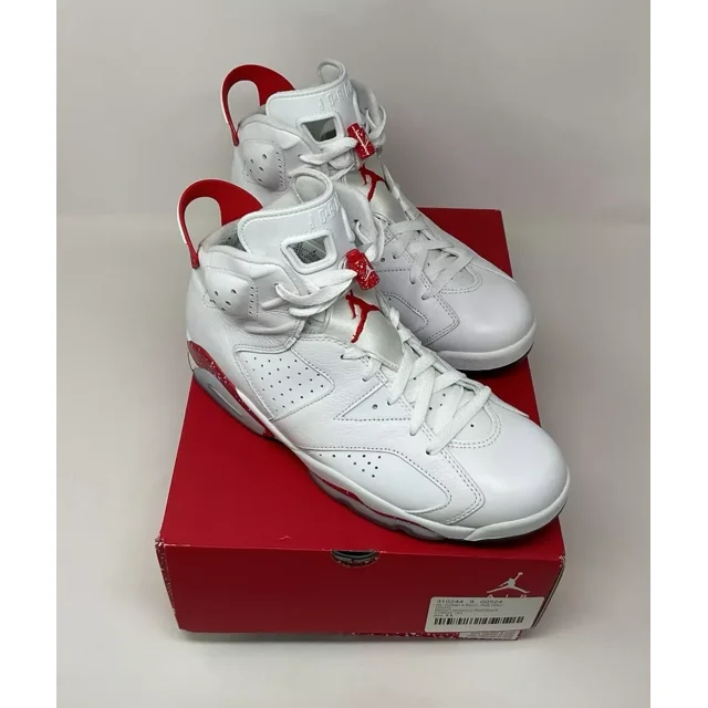 Ni - ke Air Jordan 6 Retro Red Oreo Mens Size 9.5 Multicolor Sneakers CT8529-162