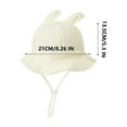 thumbnail image 3 of snilers Baby Sun Hat Sun Protection Bucket Hat Toddler Infant Cap Summer Beach Hats with Wide Brim for Boys and Girls, 3 of 3