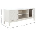 thumbnail image 5 of SAFAVIEH Ajana 2 Door 1 Shelf Media Stand, Distressed White (47.3 in. W x 15.8 in. D x 20 in. H), 5 of 7