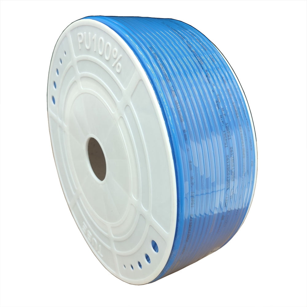 200m Length Air Hose PU Pneumatic Tubing Pipe 6mm OD*4mm ID Blue