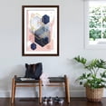 thumbnail image 3 of Art.com Abstract Navy Blush Gold 1 Art Print by Urban Epiphany, Brown Frame Wall Art, 32" x 44", 3 of 5