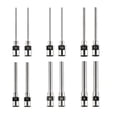 thumbnail image 1 of 12 agujas dispensadoras de acero inoxidable de 1 pulgada con punta roma y cierre Luer (calibres 8, 10, 12, 14, 16 y 18), 1 of 3