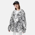 thumbnail image 3 of Gaeub Intricate Cat Mandala Men's and Women's UPF 50+ Long-Sleeved Sun Protection Clothing, Fishing Shirt Long Sleeve Zip-Large, 3 of 7