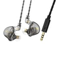 thumbnail image 1 of Auriculares con cable , auriculares deportivos con reducción de ruido y puerto de 3,5 mm con cancelación de ruido para ejercicio, portátiles, , Sin micrófono gris, 1 of 7