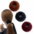 thumbnail image 1 of Pince à Cheveux Magique, Pince à Cheveux, Accessoires de Chignon de Cheveux pour Femmes (Brun + Noir + Rouge), 1 of 5