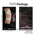 thumbnail image 6 of Yoyauz 24PCS Thanksgiving Square Fake Nails with Sparkling Maple Leaf Design Orange Black Nails Autumn Acrylic Nails Winter Women's Nails, 6 of 7