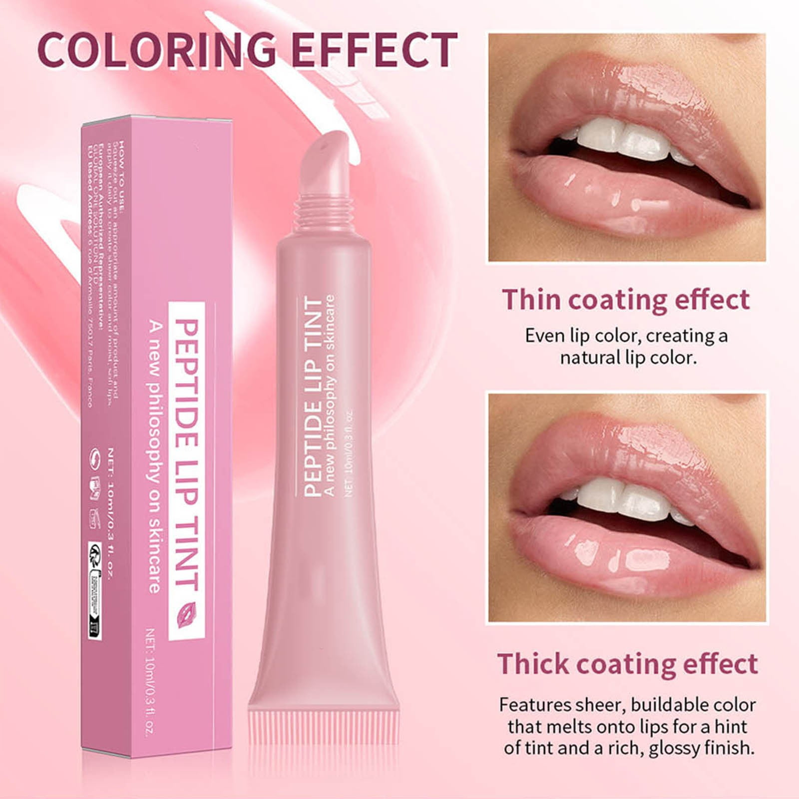 By Hailey Bieber Peptide Lip Tint Ribbon Sheer Pink 10ml /0 By Hailey Bieber Peptide Lip Tint Ribbon Sheer Pink 10ml /0