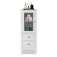 thumbnail image 4 of Langgg FCH Nordic Simple Spray Paint Single Door Two Drawer Cabinet de Toilette Blanc, 4 of 6