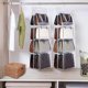 thumbnail image 4 of Bag Hanging Storage, 8 Pockets Hanging Bag Organizer Oxford Cloth Wardrobe Organizer for Family Closet Bedroom, White, 4 of 4