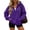 03# Purple, variant on Qwertyu Quarter Zip Sweatshirt Women Half Zipper Workout Oversized Hoodies with Pocket Lightweight Y2K Pullover 2026 Clothes Navy S