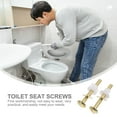 thumbnail image 4 of PBPBOX 4Pcs Golden Toilet Seat Bolt Set for Home Installation with Washers and Gaskets, 4 of 4