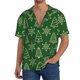 thumbnail image 1 of Balery Christmas (2) Camisa Casual de Manga Corta con Botones para Hombre, Texturizada, Estilo Cubano, para Playa, Verano-XX-Large, 1 of 5