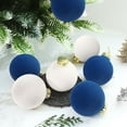 thumbnail image 6 of Holiday Decor Balls 8cm 12PCS Flocked Christmas Ornaments Velvet Xmas Tree Decorations Plastic Hanging Spheres Festive Set, 6 of 6