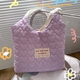 thumbnail image 4 of Bolso Acolchado Con Forma Corazón para Mujer Comestibles Color Diaria para Niñas (púrpura), 4 of 8