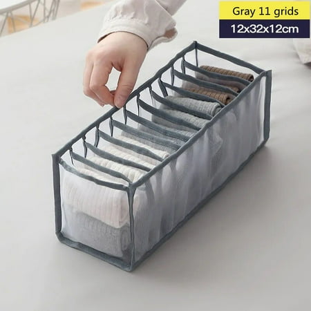 

7 Grid Bra Organizer Home Separated Dormitory Wardrobe Organizer Socks Underwear Scarf Storage Box Organizer Folding Drawer