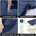 thumbnail image 2 of Large Bathroom Rugs Non Slip, Memory Foam Bath Mat, PVC Dot Bottom Quick Dry Bath Rug Runner, Absorbent Shower Mat for Bathroom Floor Tub, 24 x 17 Inch, Navy, 2 of 10