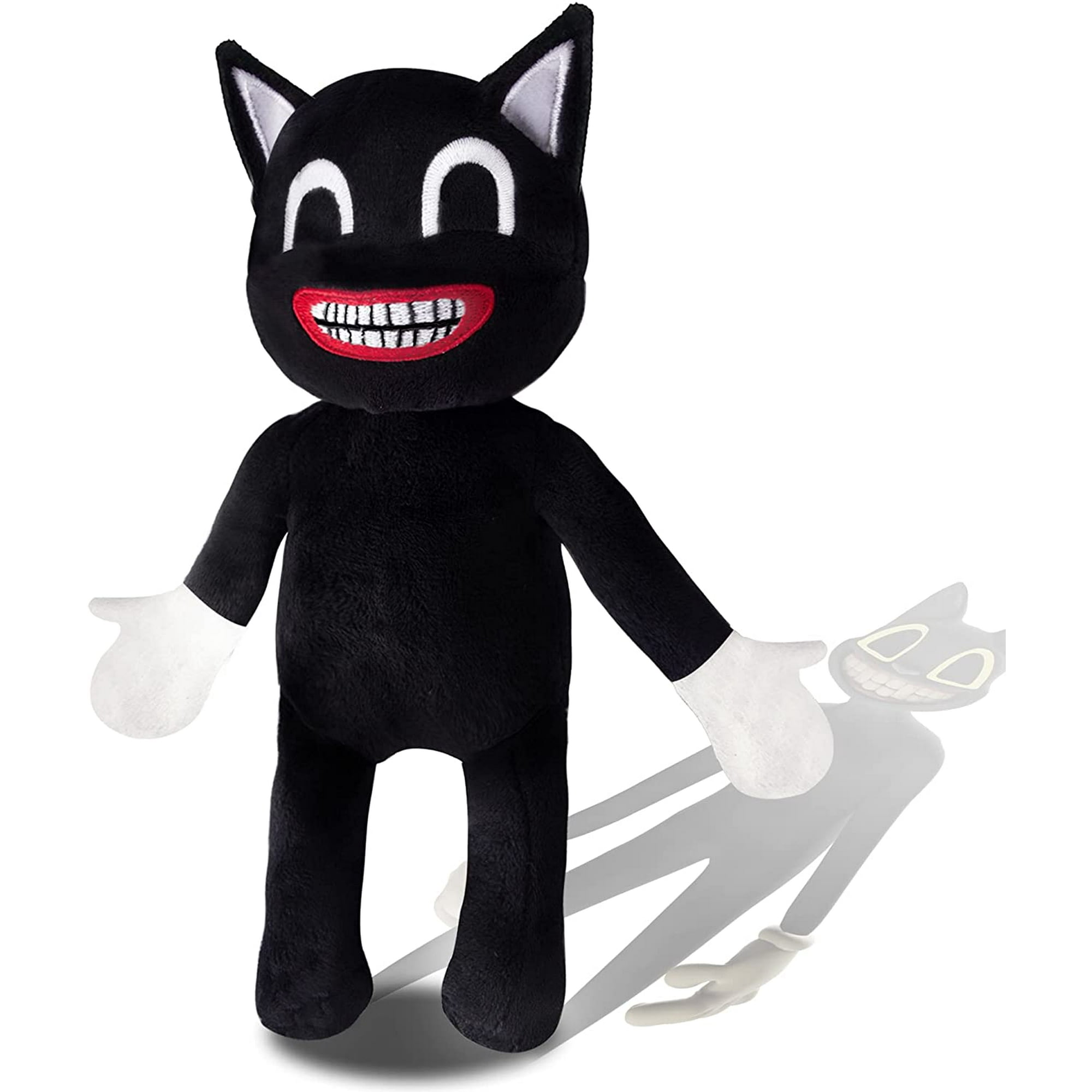 Htooq Black Cartoon Cat Plush Stuffed Toy Soft Embrace Animal Cat Plush Toys Child Plush Doll Kids Birthday Gifts