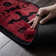 thumbnail image 6 of Gothic Coffin Shape Area Rug Non Slip Halloween Skull Pentagram Mat for Bedroom Goth Room Decor, 6 of 7