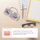 thumbnail image 5 of Caja de gafas portátil creativa Caja de almacenamiento de anteojos de cuero para niños con asa, 5 of 7