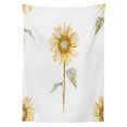 thumbnail image 3 of Ambesonne Sunflower Tablecloth Rectangular Table Cover, Minimalistic Art, 60"x84", Yellow Green, 3 of 4