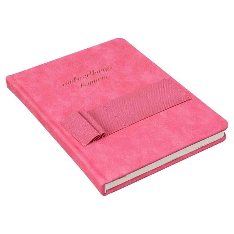 Pen + Gear Flex Suede Elastic Storage Journal, Pink, 6 Pen + Gear Flex Suede Elastic Storage Journal, Pink, 6