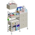 thumbnail image 1 of Carrito Organizador para Pañales de Bebé Cidaziya de 3 Niveles con Ruedas, 1 of 8
