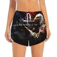 thumbnail image 4 of Lsque American Bald Eagle Warrior Printed Women's Running Shorts with Liner Pockets,Elastic Quick Dry Workout Athletic Gym Yoga Shorts,Womens High Waist Shorts-XX-Large, 4 of 9