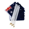 thumbnail image 4 of Dalazy Australian Flag Australia National Flags Hand Waving Flag with Poles 12Pcs, 4 of 9