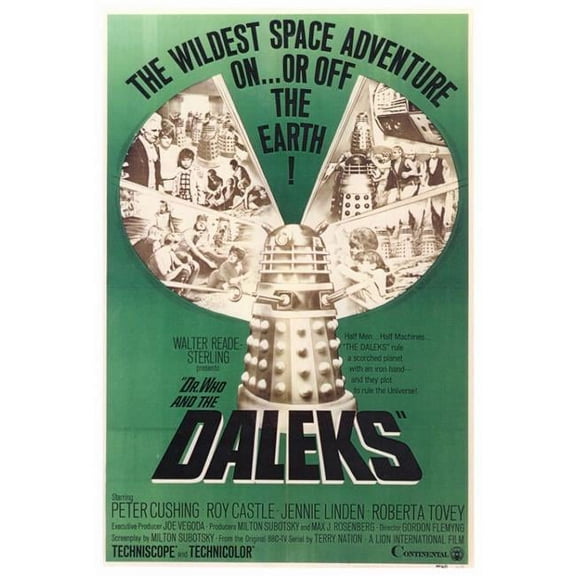 Dr. Who & The Daleks Movie Poster Print - 27 x 40