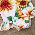 thumbnail image 5 of Styles I Love Baby Toddler Girls Yellow Sunflower Ruffle One-Piece Swimsuit Bathing Suit Beach Swimwear 1-Piece Swimsuit, 5 of 9
