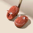 thumbnail image 2 of Otqutp Children Solid Color Slippers Fashion Cute Autumn and Winter Boys and Girls Slippers Flat Bottom Lightweight Soft and Comfortable Warm Solid Color Cute Animal Shape(Orange,18-24 Months), 2 of 4
