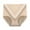 Beige, variant on Womens Full Brief Underwear High Waist Tummy Control with Breathable Stretch Fabric L Size Beige