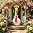 thumbnail image 6 of Ouuluon Porch Goose Wig Set Detachable Bow Tie Hair Accessory, 23 inch Porch Goose Decorative Ornament for Outdoor Garden Patio Yard Decoration, 6 of 7